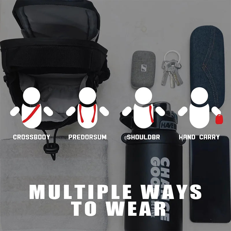Magnetic Gym Bag – Smart Storage with Phone Pocket & Bottle Holder