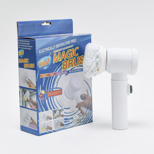 Electric Cordless Spin Scrubber with Replaceable Cleaning Brush Heads