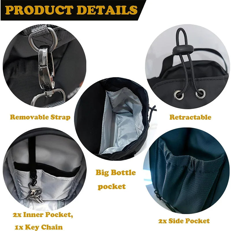 Magnetic Gym Bag – Smart Storage with Phone Pocket & Bottle Holder