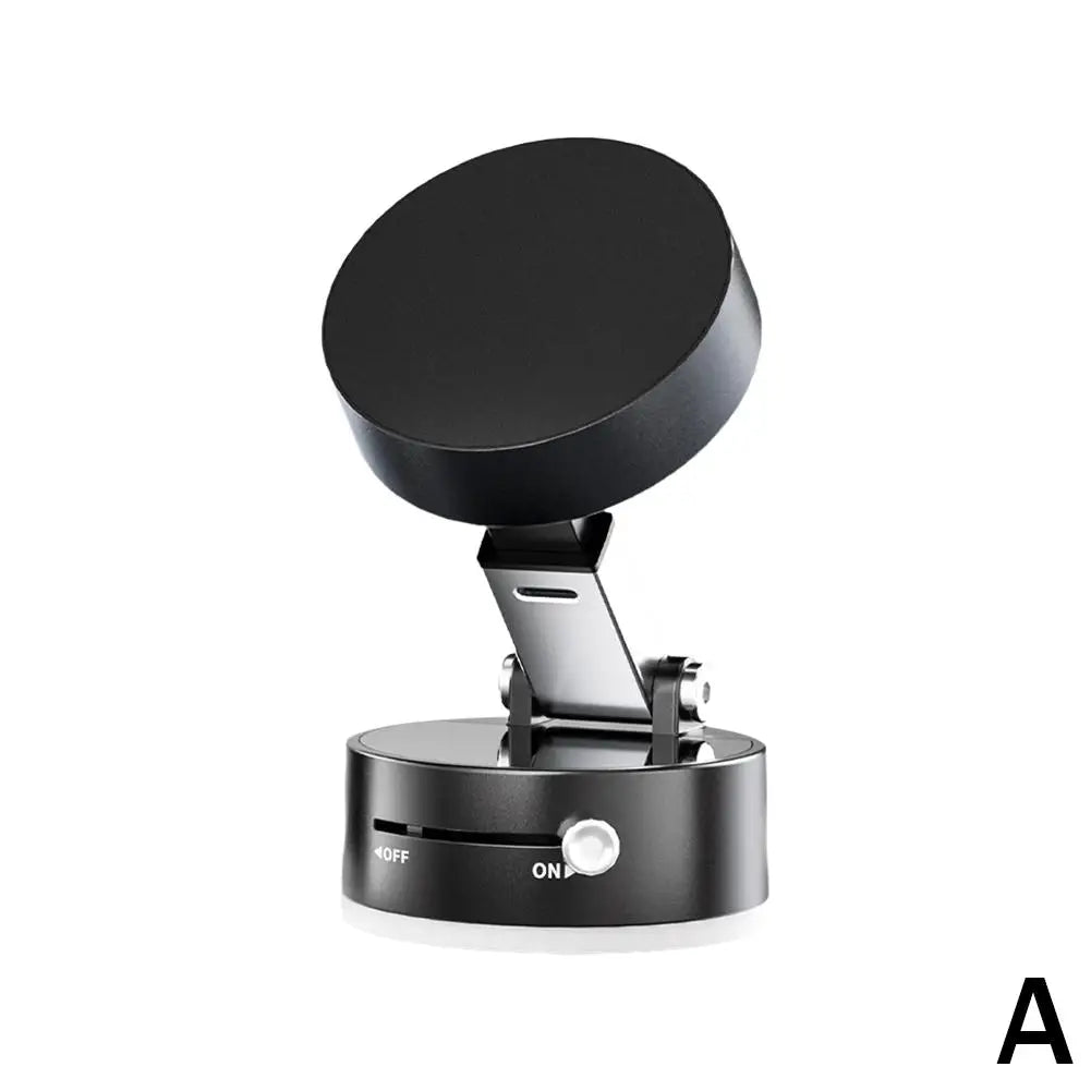 Double-sided Suction Cup Phone Holder Vacuum Magnetic Car Mount Foldable Lazy Bracket For iPhone Android